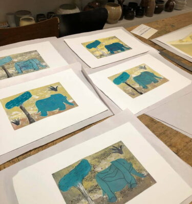 Printmaking with the etching press